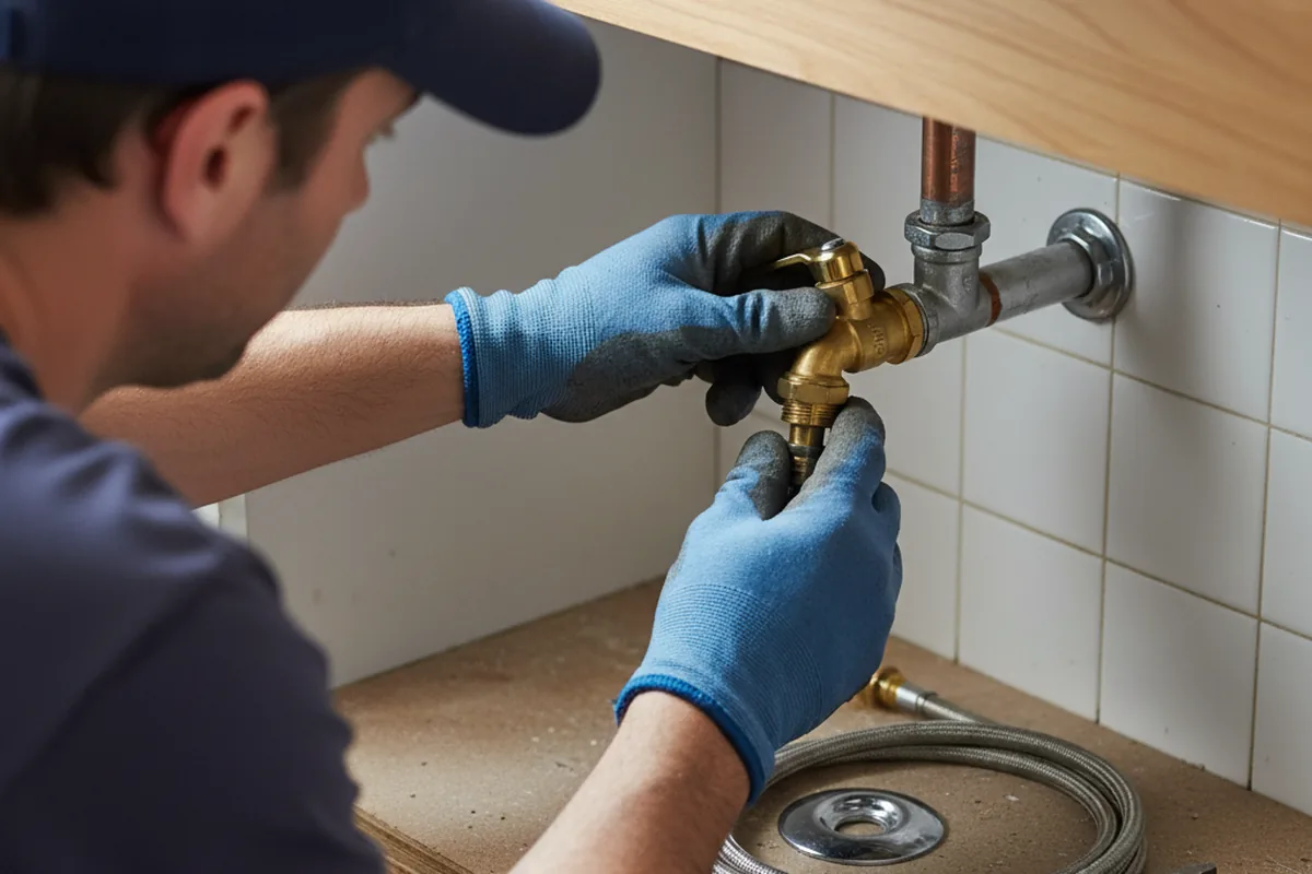 Shutoff valve and fitting work during Faucet and Fixture Repair in Lindale